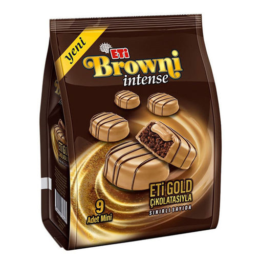 Eti Browni Intense Gold Mini Çikolatalı Kek 135 Gr nin resmi