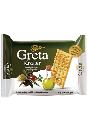 Şölen Greta Mevsim Yeşillikli Kraker 4*30 Gr nin resmi