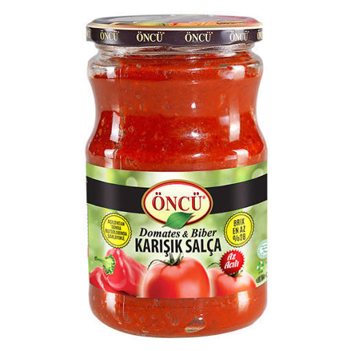 Öncü Domates&Biber Karışık Salça 370 Gr nin resmi
