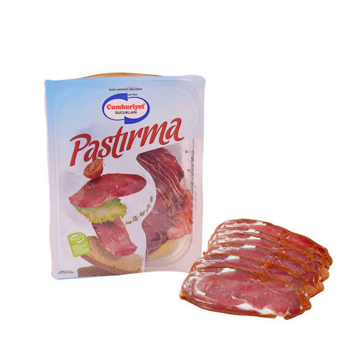 Cumhuriyet Çemeni Sıyrılmış Pastırma 90 Gr nin resmi