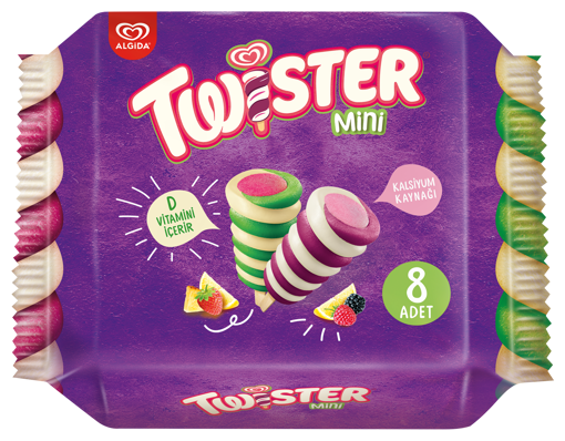 Algida Twister Mini 8'li Dondurma 400 Ml nin resmi