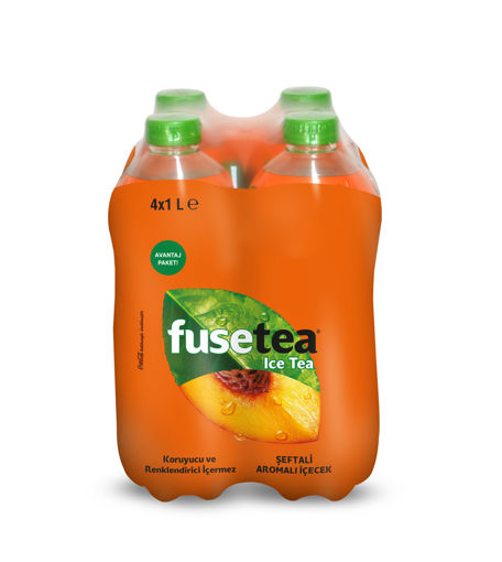 Fuse Tea Şeftali Aromalı İçecek 4*1 Lt nin resmi
