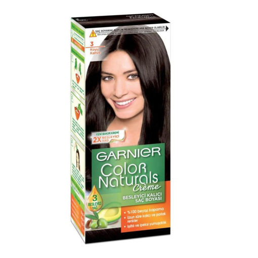 Garnier Color Naturals 3 Koyu Kahve Saç Boyası nin resmi