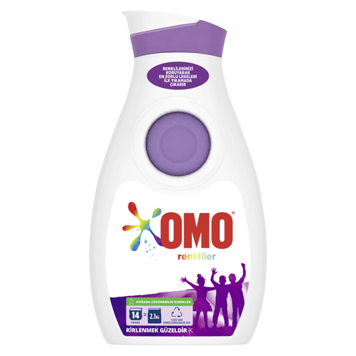 Omo Renkliler İçin Sıvı Çamaşır Deterjanı 910 Ml nin resmi