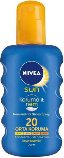Nivea Sun Koruma ve Nem Bronzluk Arttırıcı SPF 20 Sprey nin resmi