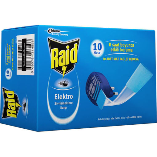 Raid Elektro Mat Cihazı + 10 Adet Mat Tablet nin resmi