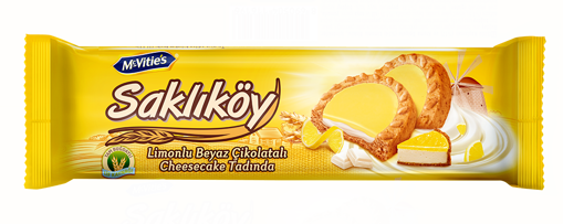 Ülker Saklıköy Limon Kremalı Cheesecake Bisküvi 100 Gr nin resmi