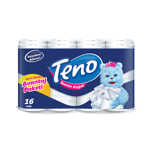 Teno Ultra Çift Katlı Tuvalet Kağıdı 16'lı nin resmi