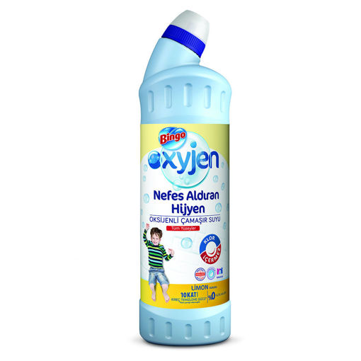 Bingo Oksijen Limon Kokulu Çamaşır Suyu 750 Ml nin resmi
