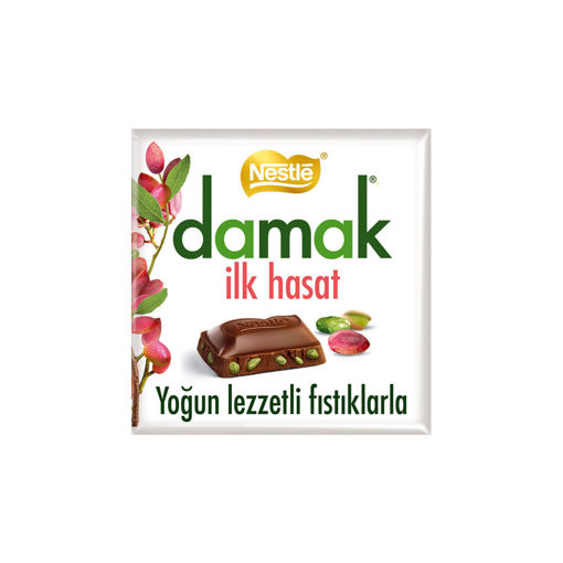 Nestle Damak İlk Hasat Antep Fıstıklı Çikolata 63 Gr nin resmi