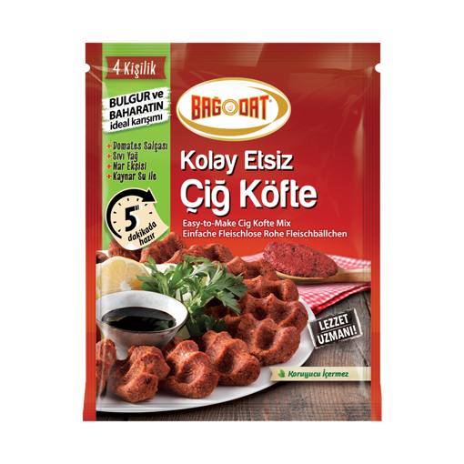 Bağdat Kolay Etsiz Çiğ Köfte Karışımı 120 Gr nin resmi