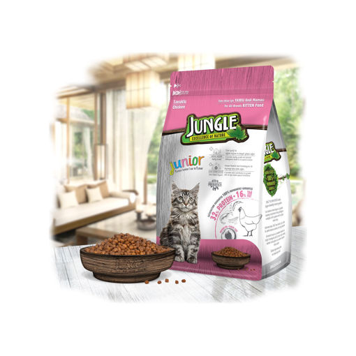 Jungle Tavuklu Yavru Kedi Maması 1500 Gr nin resmi