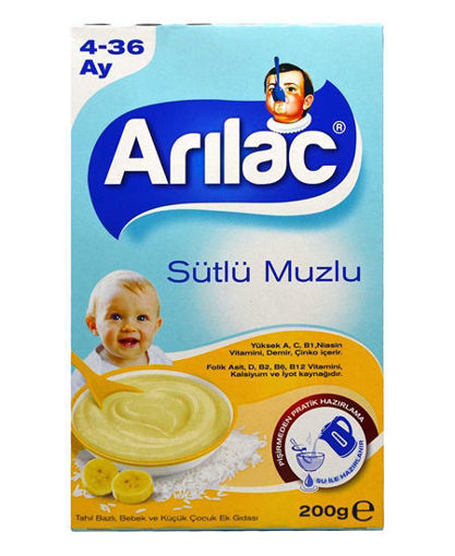 Arılac Instant Ek Gıda Sütlü Muzlu 200 Gr nin resmi