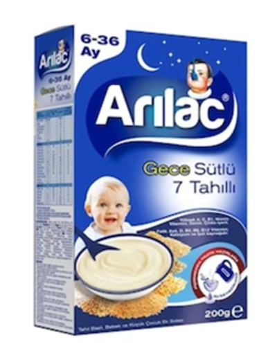 Arılac Instant Ek Gıda Gece 7 Tahıllı 200Gr nin resmi