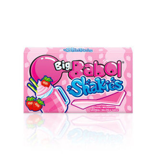 Big Babol Shakies Çilekli Sakız 26 Gr nin resmi