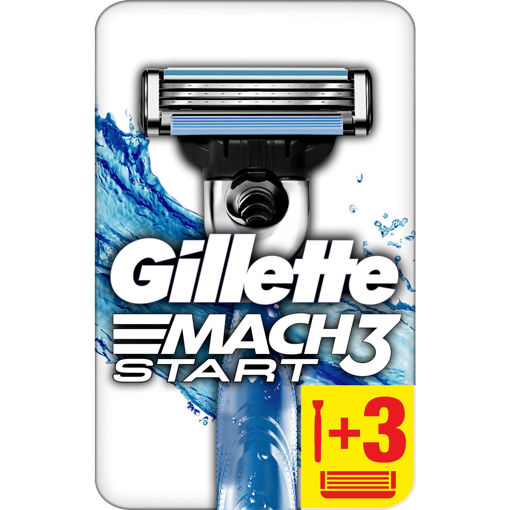 Gillette Mach 3 Start Makine+3 Yedek nin resmi