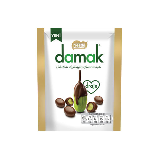 Nestle Damak Antep Fıstıklı Draje Çikolata 50 Gr nin resmi