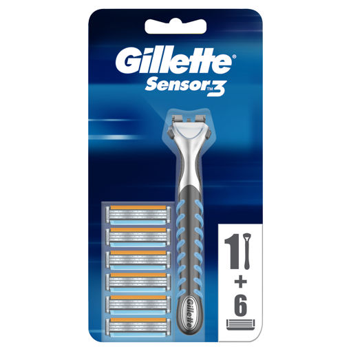 Gillette Sensor 3 Makine+6 Yedek nin resmi