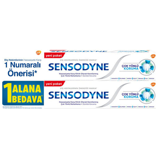 Sensodyne Çok yönlü Koruma Diş Macunu 1+1 nin resmi