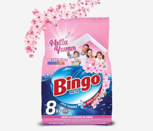 Bingo Mutlu Yuvam Toz Çamaşır Deterjanı 8 Kg nin resmi
