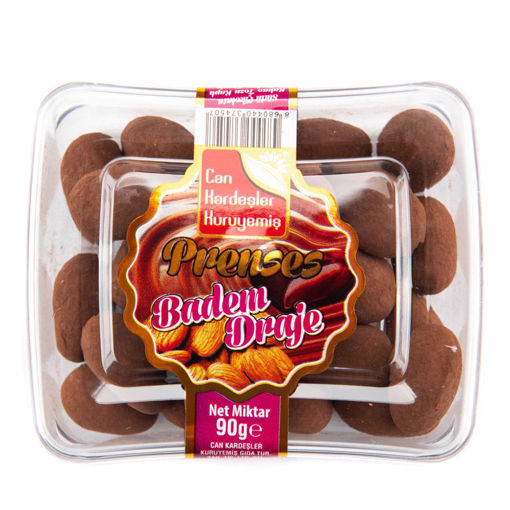 Can Kardeşler Kuruyemiş Prenses Badem Draje 90GR nin resmi