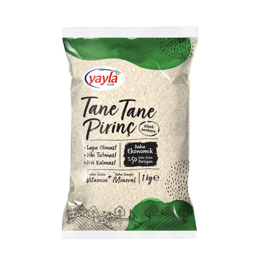 Yayla Tane Tane Pirinç 1 Kg nin resmi
