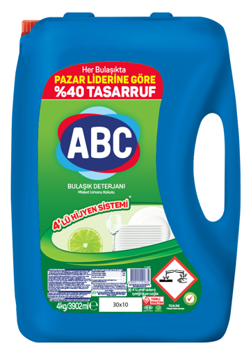 ABC Misket Limonlu Bulaşık Deterjanı 4 Lt nin resmi