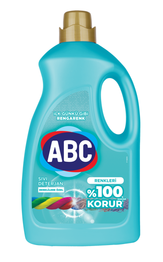 ABC Renkliler İçin Sıvı Çamaşır Deterjanı 3000 Ml nin resmi