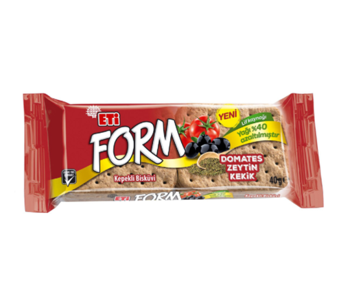 Eti Form Domates Zeytin Kekikli Kepekli Bisküvi 40 Gr nin resmi