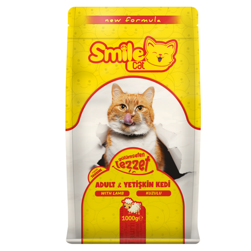 Smile Cat Kuzulu Yetişkin Kedi Maması 1 Kg nin resmi