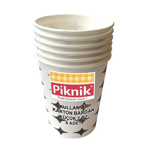 Piknik Karton Bardak 6 Adet nin resmi