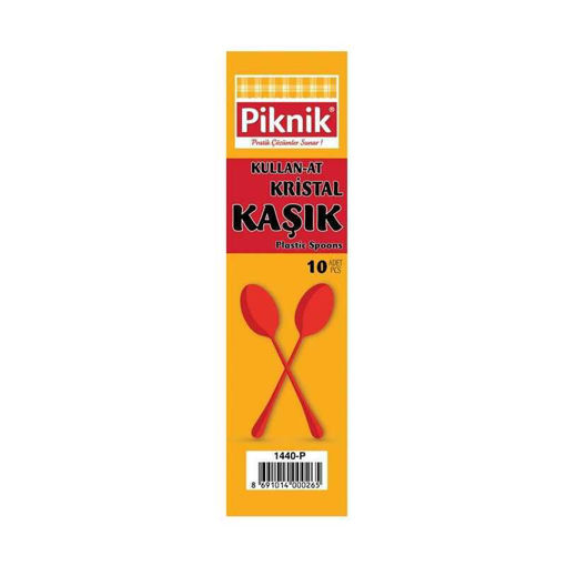 Piknik Şeffaf Kaşık 10 Adet nin resmi