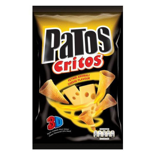 Patos Critos Peynirli Mısır Cipsi Süperboy 115Gr nin resmi