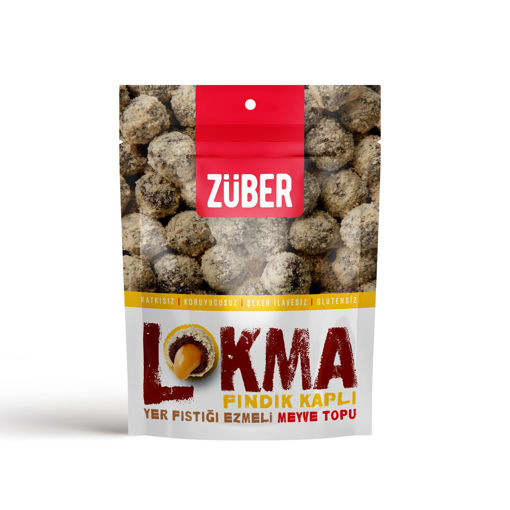 Züber Lokma Fındık Kaplı MeyveTopu 96 Gr nin resmi