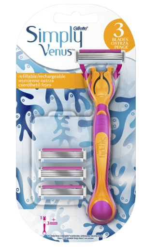 Gillette Venüs Kadın Traş Makinesi+3 Bıcak nin resmi