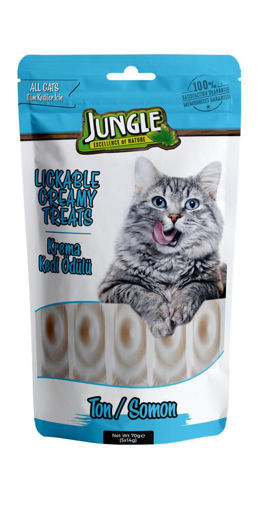 Jungle Ton Balığı-Somon Aromalı Krema Kedi Ödülü 5'li nin resmi