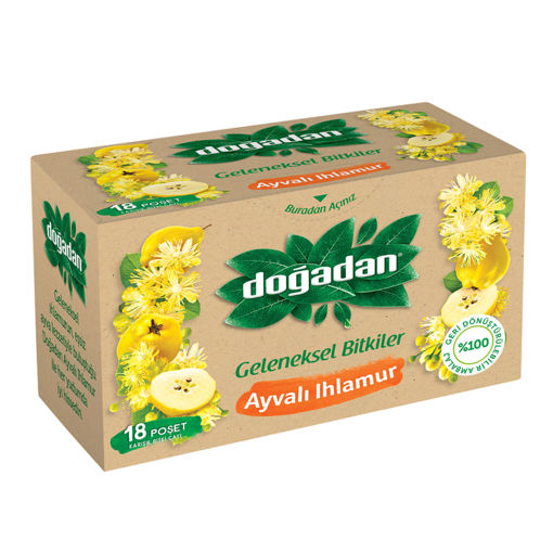 Doğadan Ayvalı Ihlamur Bitki Çayı 18'li nin resmi