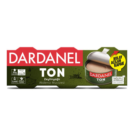 Dardanel Ton Zeytinyağlı 3*75 Gr nin resmi