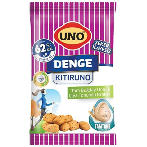 Uno Kıtıruno Denge Tam Tahıllı&Çiya Tohumu Kraker 50 Gr nin resmi
