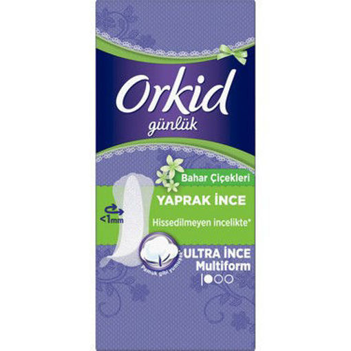 Orkid Yaprak Bahar Çiçekleri Günlük Ped 20'li nin resmi