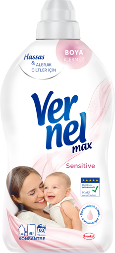 Vernel Max Sensitive Konsantre Yumuşatıcı 1440 Ml nin resmi