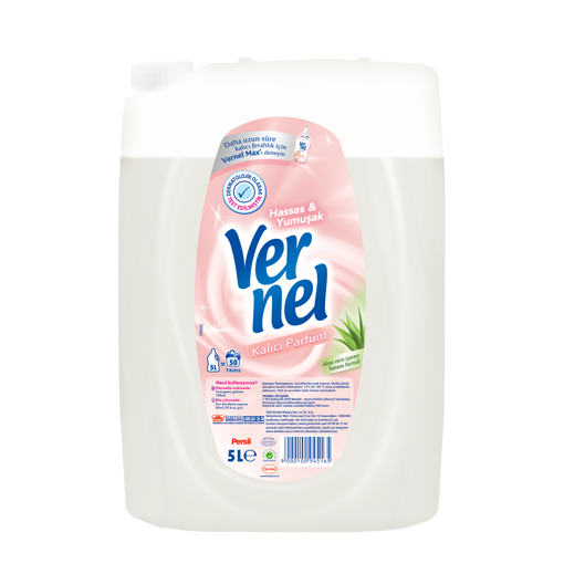 Vernel İpek Özü Hassas ve Yumuşak Yumuşatıcı 5 Lt nin resmi