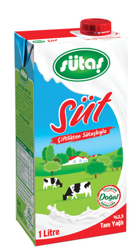 Sütaş Tam Yağlı Süt 1 Lt nin resmi