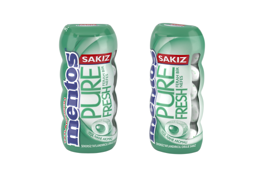 Mentos Pure Fresh Yeşil Nane Aromalı Sakız 30 Gr nin resmi
