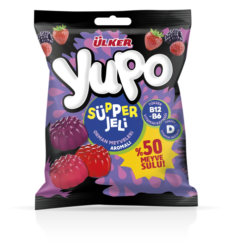 Ülker Yupo Jelly D Vitaminli Yumuşak Şeker 64 Gr nin resmi