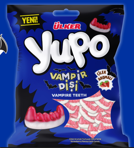 Ülker Yupo Vampir Dişi Aromalı Şekerleme 80 Gr nin resmi