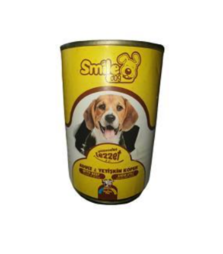Smile Dog Sığır Etli Yetişkin Konserve Köpek Maması 400 Gr nin resmi