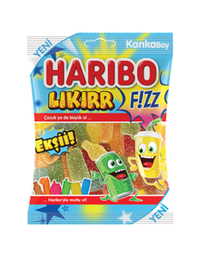 Haribo Fizz Lıkırrr Ekşi 70 gr nin resmi