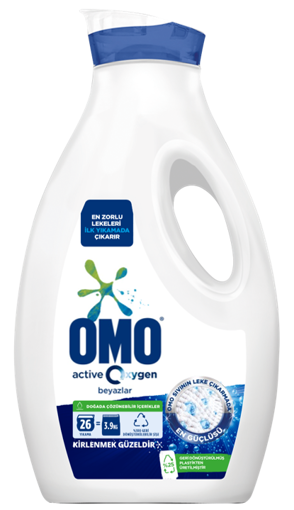 Omo Active Oxygen Beyazlar İçin Sıvı Deterjan 1,690 Ml nin resmi