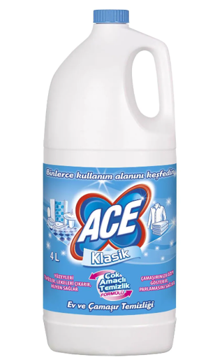 Ace Klasik Çamaşır Suyu 4 Lt nin resmi